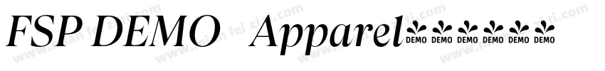FSP DEMO   Apparel字体转换